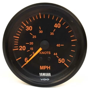 Yamaha Boat Speedometer Gauge VDO-SPEED-50-00 | Knots 3 3/8 Inch Black - Picture 1 of 3