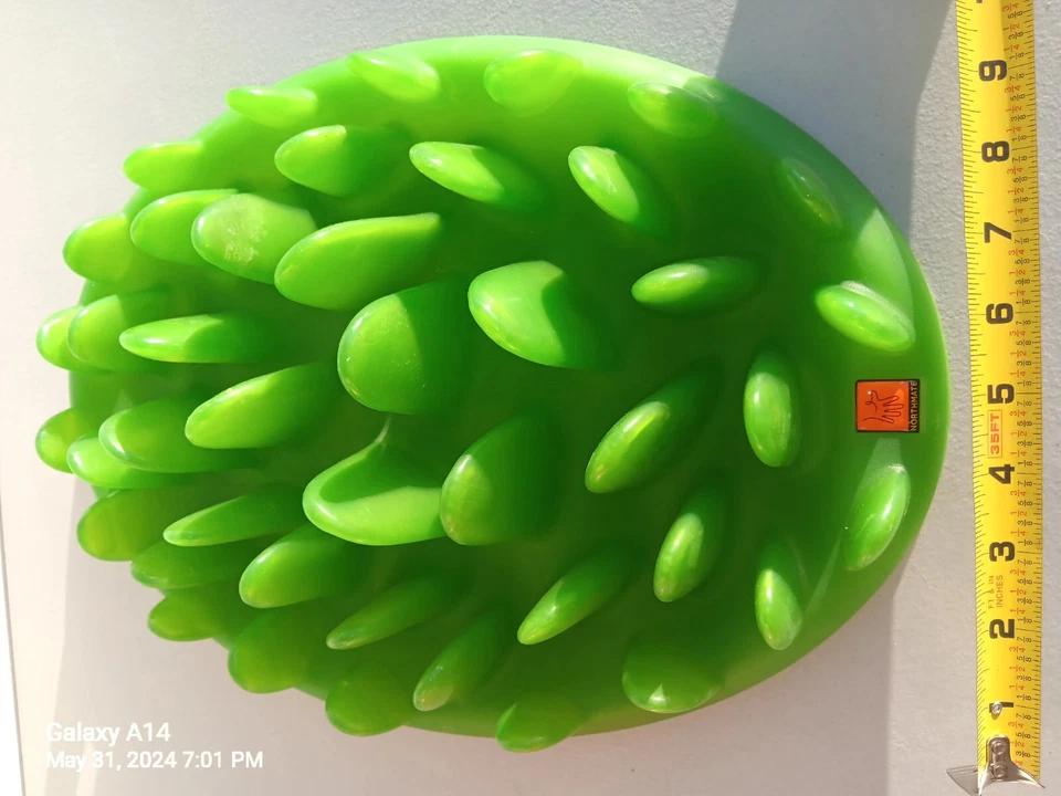 Plato de comida interactivo verde para perros mascotas comer lento ser saludable divertirse grande Foto 1 de 4