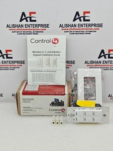 Control4 KPZ-6B1-240-W Funk-Tastatur mit 6 Tasten - Bild 1 von 9