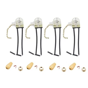 4Pack Universal Ceiling Fan Light Wall light Replacement Pull Chain Switch - Picture 1 of 5
