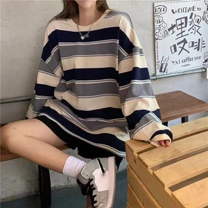 Trendy Couples Matching Sweatshirt Korean Style Harajuku Pullovers Long Sleeve - Picture 1 of 18