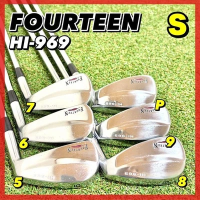 Hierros huecos FOURTEEN HI-969 #5-9, PW (6 clubes)/oro dinámico/flexible: rígidos Foto 1 de 4