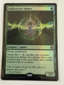 Magic The Gathering Radioactive Spider 0111 Foil Marvel's Spider-Man casi nuevo SPM - Imagen 1 de 1