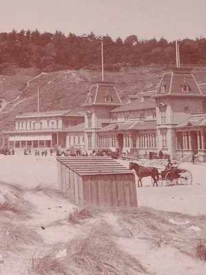 Antique San Francisco California Original Photo 1890s Ocean Beach Pavilion CC    - Image 1 of 4
