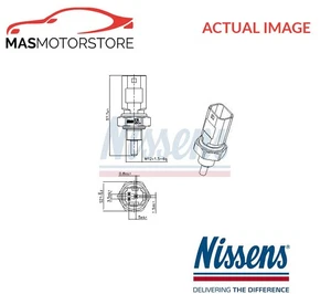 COOLANT TEMPERATURE SENSOR GAUGE NISSENS 207001 P FOR OPEL VIVARO A 86KW,88KW - Picture 1 of 5