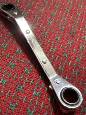 Chave de caixa catraca vintage Wright 3/8 7/16 EUA 🇺🇸 NOS - Imagem 1 de 4