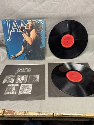 VINTAGE JANIS JOPLIN VINYL LP 2 RECORD SET EARLY PERFORMANCES & PICTURE BOOKLET - Immagine 1 di 4
