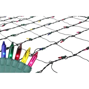 Northlight 4' x 6' Multi-Color Mini Net Style Christmas Lights - Green Wire - Picture 1 of 2