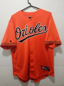 Majestic Orioles Adult Size LARGE Orange Baseball Jersey Manny Machado #13 - Picture 1 of 13
