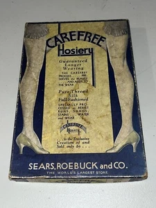 Calze calze vintage spensierate scatola tubo vuoto - gambe sexy - Sears Roebuck Co - Foto 1 di 13