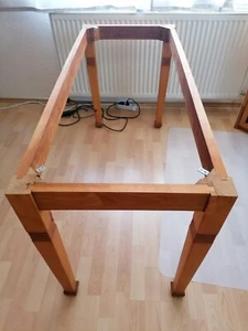 Tischgestell Holz rustikal 133x56cm Höhe 73 cm NUR ABHOLUNG - Bild 1 von 3