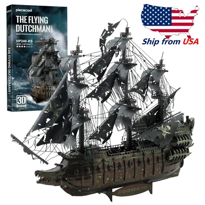 Piececool Metal 3D Rompecabezas Volador Holandés Barco Pirata Hágalo Usted Mismo Kit Niños Adultos Regalo Foto 1 de 4