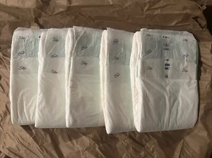 5 Tena Slip Super Medium Vintage Plastic Adult Diapers - Picture 1 of 3
