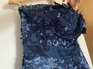 *Stunning* Karen Millen Sequin Cocktail/Wedding / Christmas Party Dress UK 12 - Picture 1 of 11