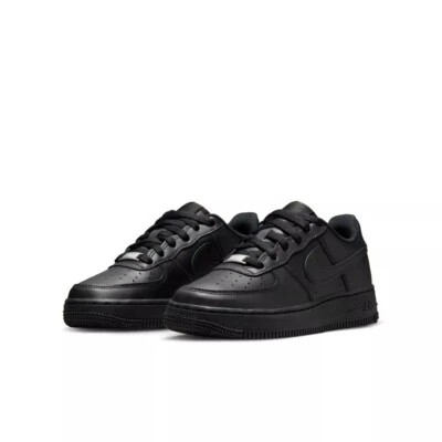 [FV5951-001] Nike Air Force 1 LE Grade School Triple Black *NEW* - Image 1 of 4