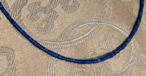 Sehr zierliche Kette aus echtem LAPISLAZULI aus Afghanistan - Imagen 1 de 2