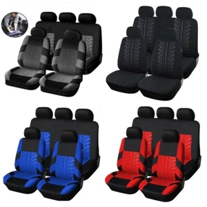 9PCS Car Seat Covers Protector Full Set Fabric For Ford Focus Mondeo Fiesta UK - Picture 1 of 23