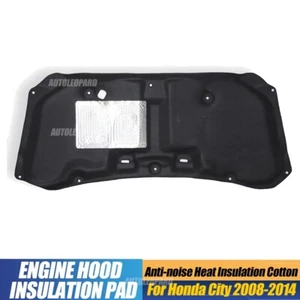 Almohadilla de aislamiento térmico negra para motor con capucha de algodón para Honda City 2008-2014 - Imagen 1 de 4