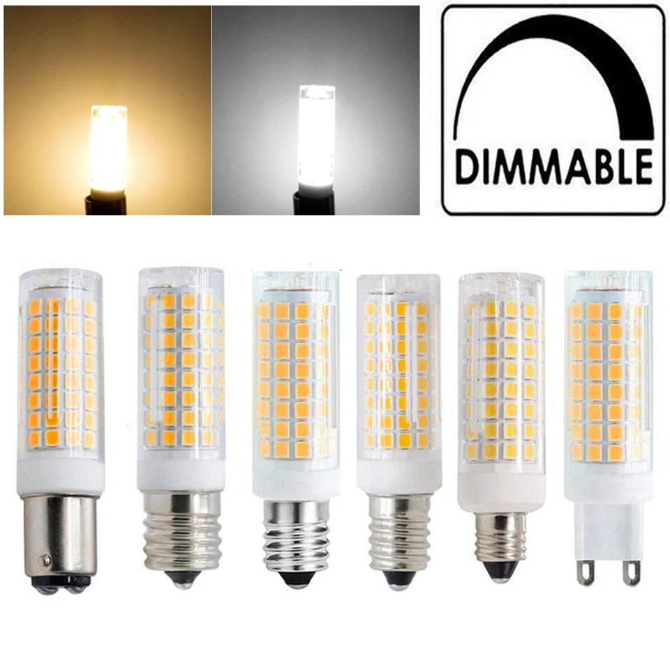 Mini Dimmable LED Corn Light Bulb G4 G9 E11 E14 E17 9W 220V SMD Chandelier Lamp - Image 1 of 4