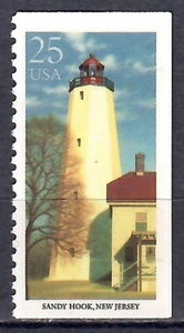 1990 US BOOKLET STAMP: SCOTT #2474 ( 25¢ LIGHTHOUSES - SANDY HOOK, NJ ) MNH - Picture 1 of 2