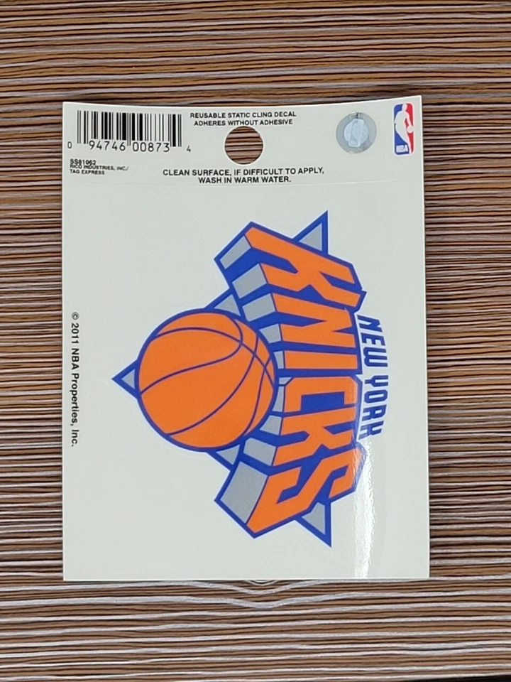 NBA New York KNICKS 3.5 x 4.5 inch Decal Reusable Sticker - Image 1 of 1