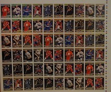 1994-95 Series 2 OPC 94 Premier Black Gold O-Pee-Chee 60 Card UNCUT Sheet 5 Sets
