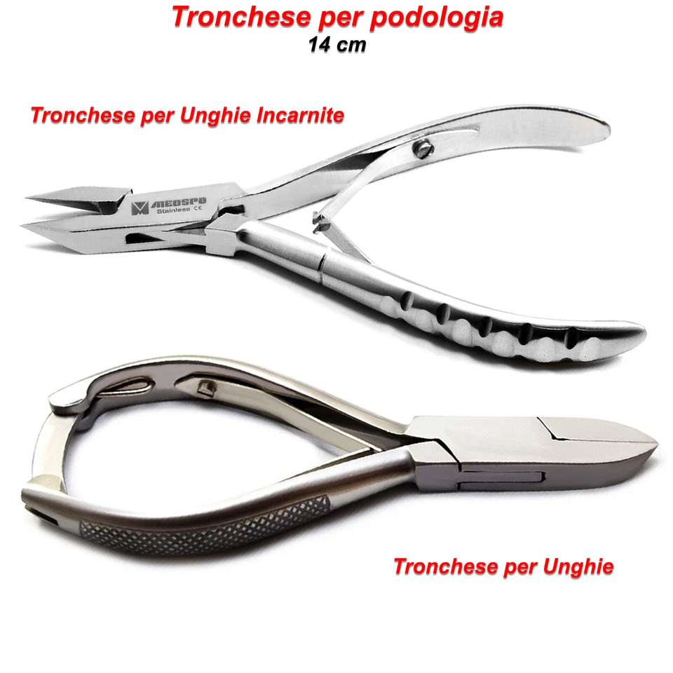 Tronchesi per Unghie dei Piedi Podologia Tagliaunghie Taglio Incarnite Pedicure - Immagine 1 di 1