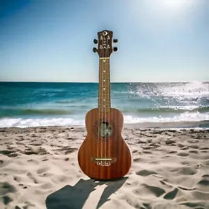 Luna Vintage VM Soprano Ukulele Mahogany Starburst design + bag & picks K1G45 - Picture 1 of 9