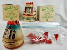 16 Whirl-Glo Spinning Light Bulb Shades 4 Christmas Tree OB Spinner Points 1930s
