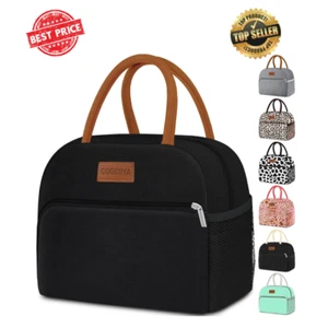 Lunch Bag Women Box for Adult Small Leakproof Cute Tote Large Capacity Reusable - Picture 1 of 24