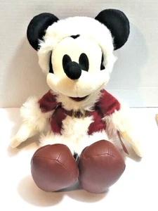 Black & White Mickey Mouse Santa Plush Disney Tokyo Holidays Disneyland - Picture 1 of 14