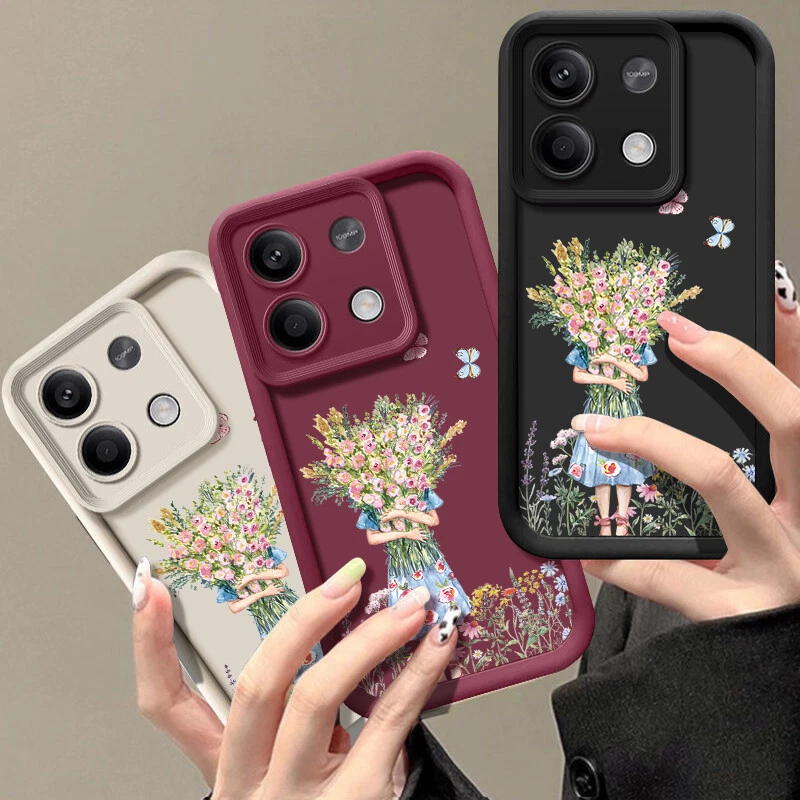 Flower For Xiaomi Redmi Note 13 12 11 Pro Poco F6 X6 Pro Soft Phone Case Cover - Image 1 of 4