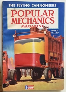 Popular Mechanics Magazine - March 1944 - WW2, Load Straddling Carrier on cover - Picture 1 of 1
