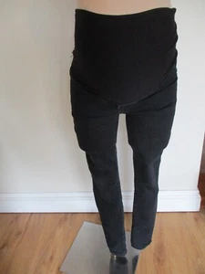 JEGGINGS VAQUEROS AJUSTADOS NEGROS OVER BUMP DE MATERNIDAD H&M TALLA 10 - Imagen 1 de 4
