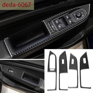 Carbon Fiber Window Lift Switch Button Panel Cover For VW Golf 8 MK8 GTI 2021-23 - Picture 1 of 11