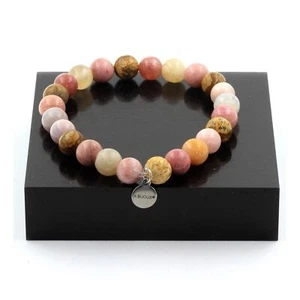 Sunstone Bead Bracelet + Rhodonite + Landscape Jasper + Agate - Picture 1 of 7