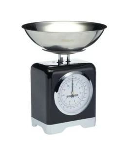 Kitchen FOOD Scales Retro Lovello Midnight Black Mechanical Food Scales - Picture 1 of 2