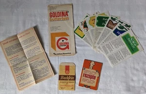 kleine Sammlung von Werbe-Faltblättern, Flyern aus DDR-Zeiten, Rezepte, Reklame - Bild 1 von 9