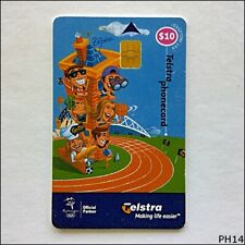 Telstra Sydney 2000 Olympic Games People Tower 00010025N $10 Phonecard (PH14)