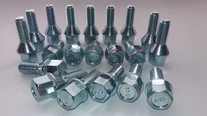 20 Radschrauben M12 x 1,5 x 28 Kegel zB.für Borbet MAM ATS Keskin Rial ICW RH - Bild 1 von 2