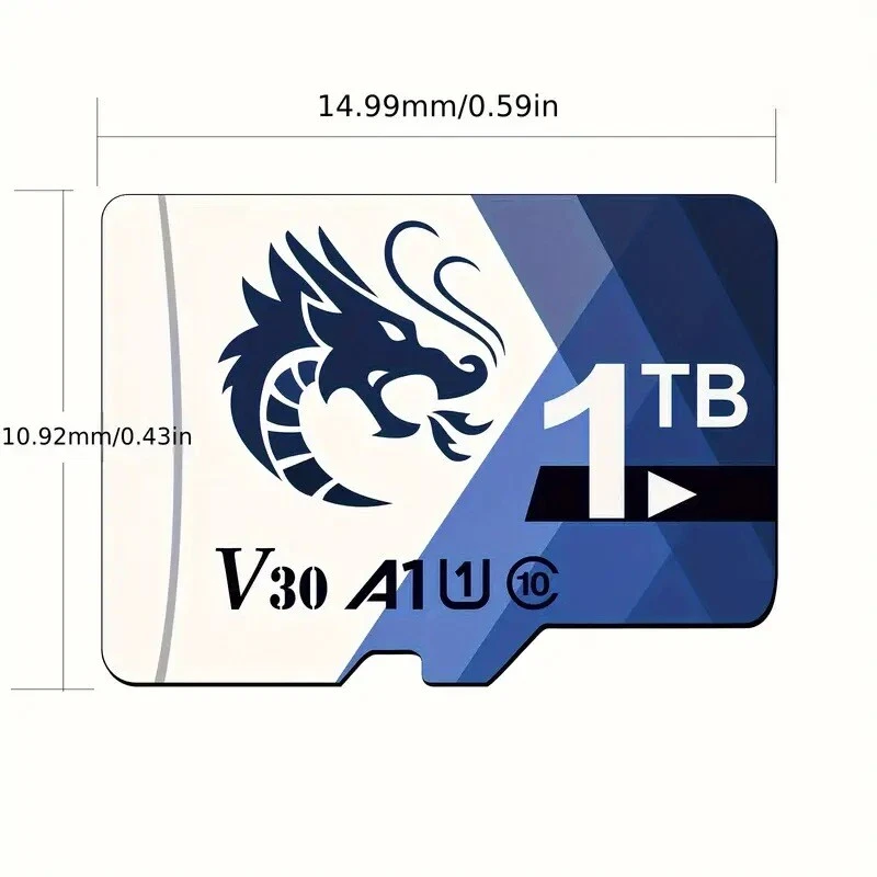 1TB Micro Memory SD Card, UHS-I Mini Memory Card Flash Memory Card Up to 60MB/s - Image 1 of 3