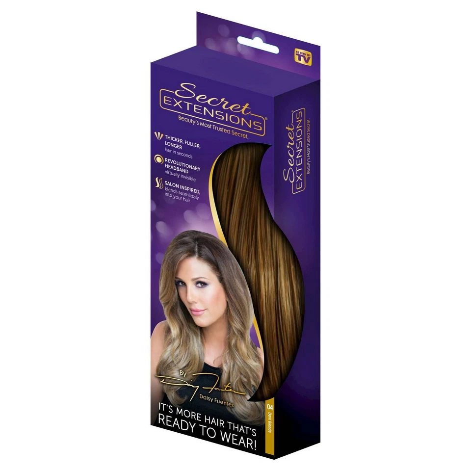 Secret Extensions by Daisy Fuentes Open Damaged Boxes 04 Dark Blonde