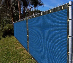 Ifenceview 8'x3'-8'x50' Blue Fence Privacy Screen Panel Yards Construction Sites - Picture 1 of 10