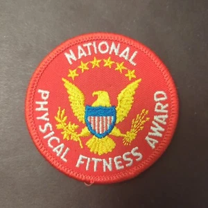Vintage Red National Physical Fitness Award Patch Presidential Seal - Picture 1 of 2
