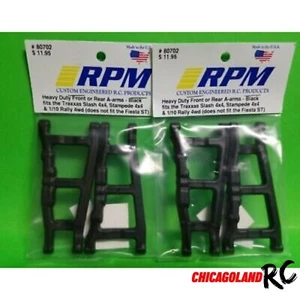 2 giri 80702 braccio ad A anteriore posteriore nero Traxxas 4x4 Slash Rustler Hoss 4wd - Foto 1 di 1
