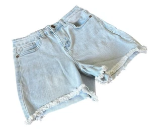 Judy Blue Denim Cutoff Jean Shorts Small 29" Cotton Stretch Light Wash - Picture 1 of 8
