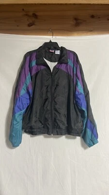 Vintage Athletic Works Nylon Track Jacket Windbreaker  - Image 1 of 4