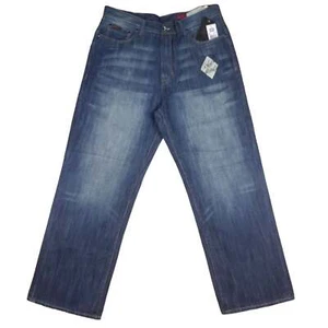 Neu mit Etikett Vintage Y2K Ecko Unltd. Blue Street Glory Baggy Denim Hose Größe 38 x 32 NEU - Bild 1 von 9