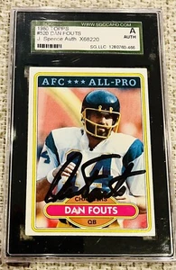 DAN FOUTS 1980 TOPPS SIGNED CARD PERFECT AUTOGRAPH JSA - Picture 1 of 2