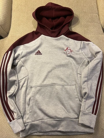 Mens Adidas Mike Leach Pirate Mississippi State Bulldogs Hoodie Sweatshirt Small Cover